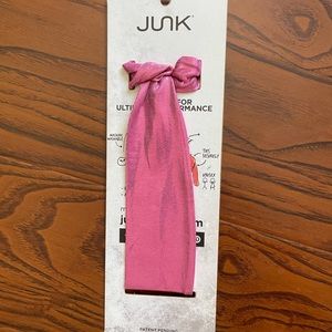 JUNK Brand Flex Tie headband pink shimmer